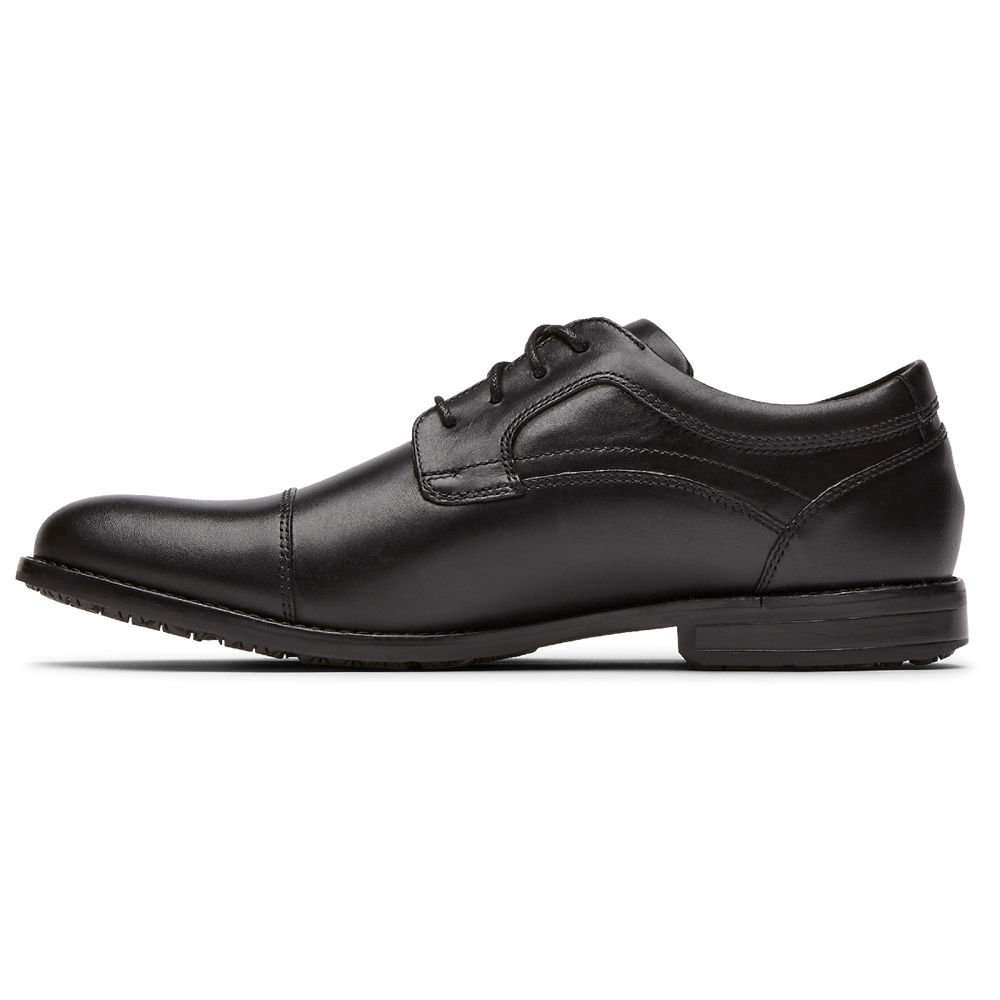 Oxfords Rockport Hombre Mexico - Mykel Cap Toe Negros - SGVZA9230